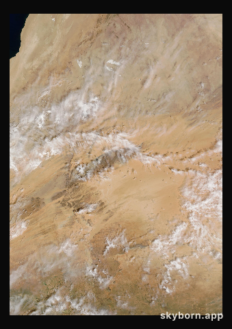 The Earth on 15 October 2015 · Eye of the Sahara, Mauritania
