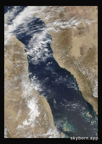 The Earth on 19 October 2015 · Red Sea