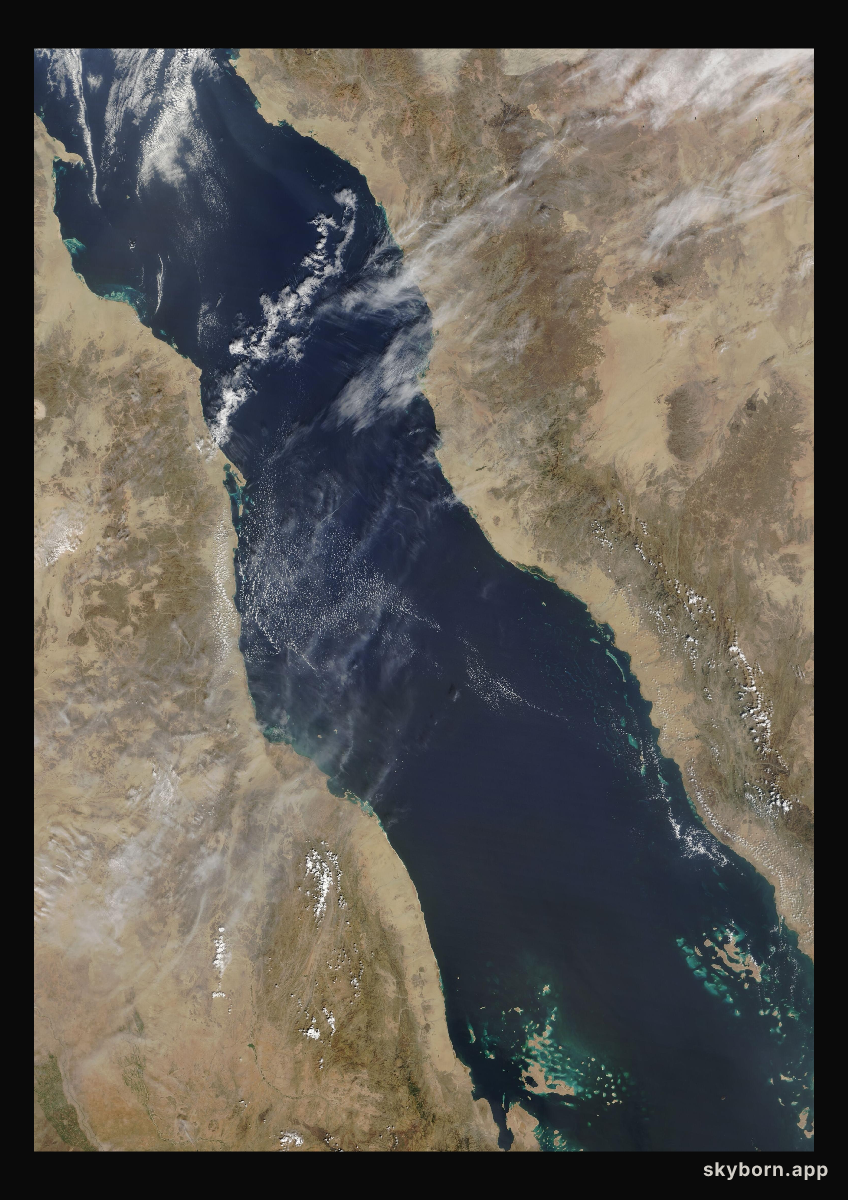 The Earth on 26 October 2015 · Red Sea