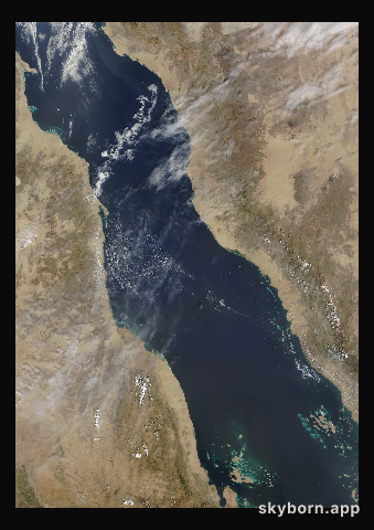 The Earth on 26 October 2015 · Red Sea