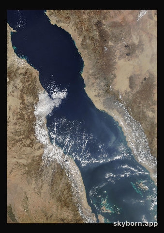 The Earth on 31 October 2015 · Red Sea