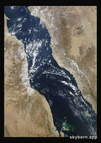 The Earth on 22 November 2015 · Red Sea