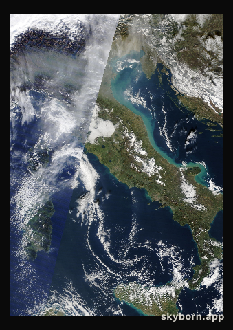 The Earth on 29 November 2015 · Italy and the Adriatic