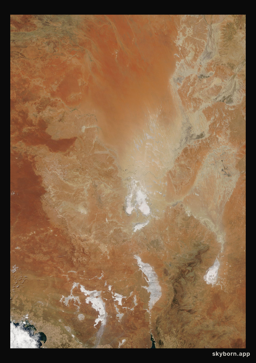 The Earth on 5 December 2015 · Lake Eyre, Australia