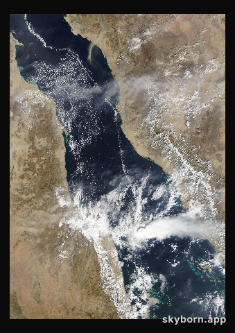 The Earth on 6 December 2015 · Red Sea