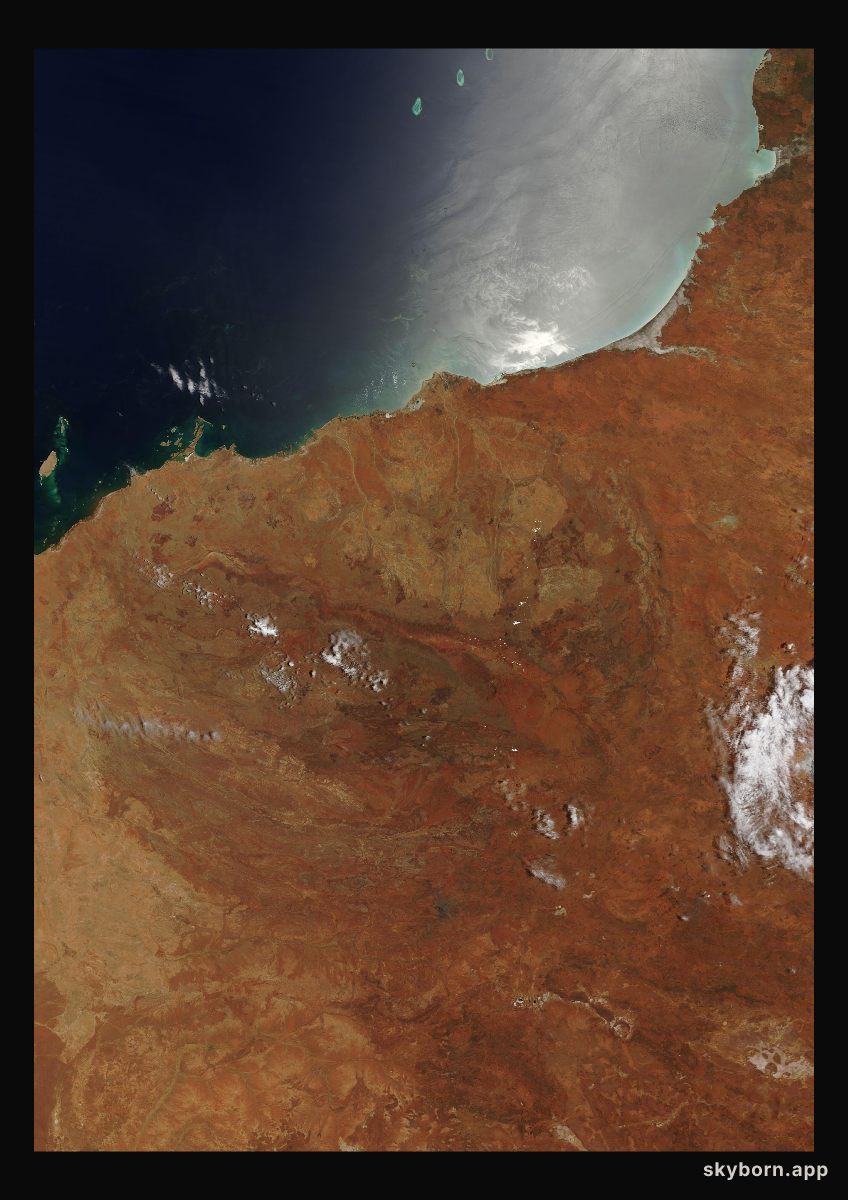 The Earth on 14 December 2015 · Pilbara, Western Australia