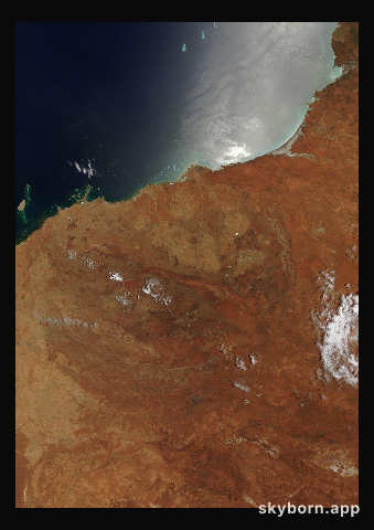 The Earth on 14 December 2015 · Pilbara, Western Australia