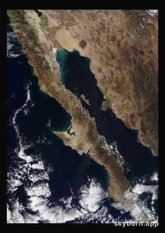 The Earth on 16 December 2015 · Baja California