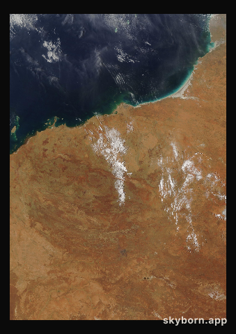 The Earth on 18 December 2015 · Pilbara, Western Australia