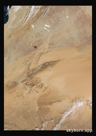 The Earth on 20 December 2015 · Eye of the Sahara, Mauritania