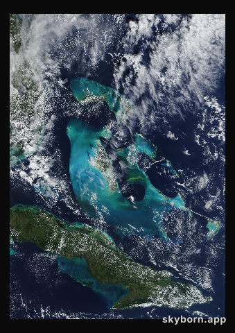 The Earth on 22 December 2015 · Bahamas