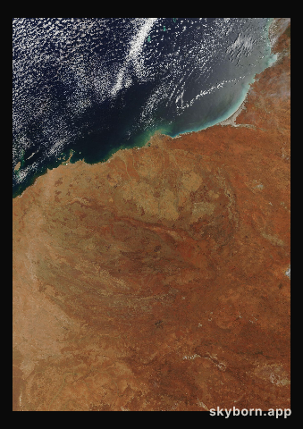The Earth on 23 December 2015 · Pilbara, Western Australia