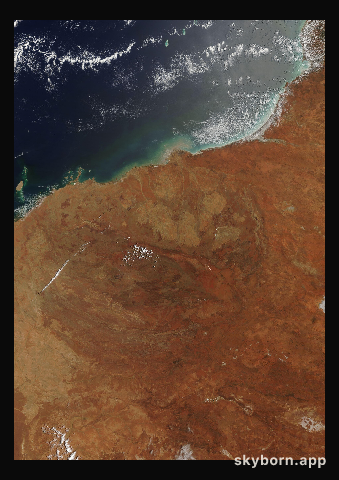 The Earth on 30 December 2015 · Pilbara, Western Australia