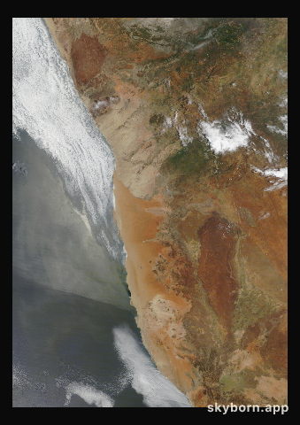 The Earth on 2 January 2016 · Namib Desert