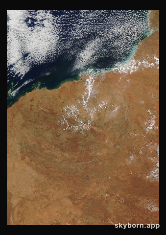 The Earth on 3 January 2016 · Pilbara, Western Australia
