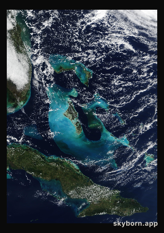 The Earth on 7 January 2016 · Bahamas