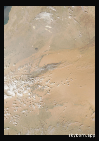 The Earth on 25 January 2016 · Eye of the Sahara, Mauritania