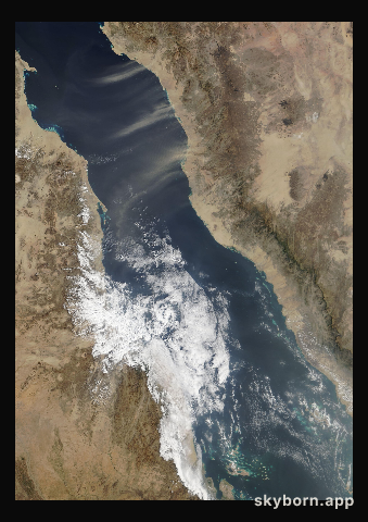 The Earth on 4 February 2016 · Red Sea