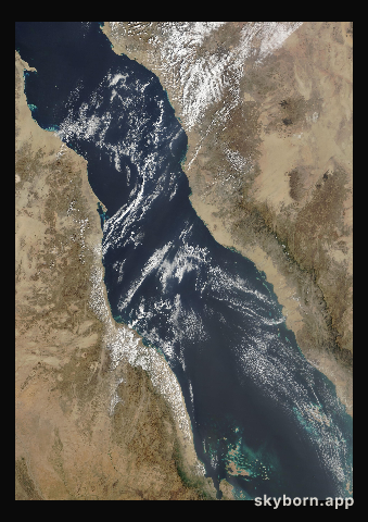 The Earth on 6 February 2016 · Red Sea