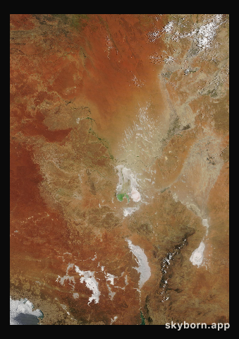 The Earth on 10 February 2016 · Lake Eyre, Australia