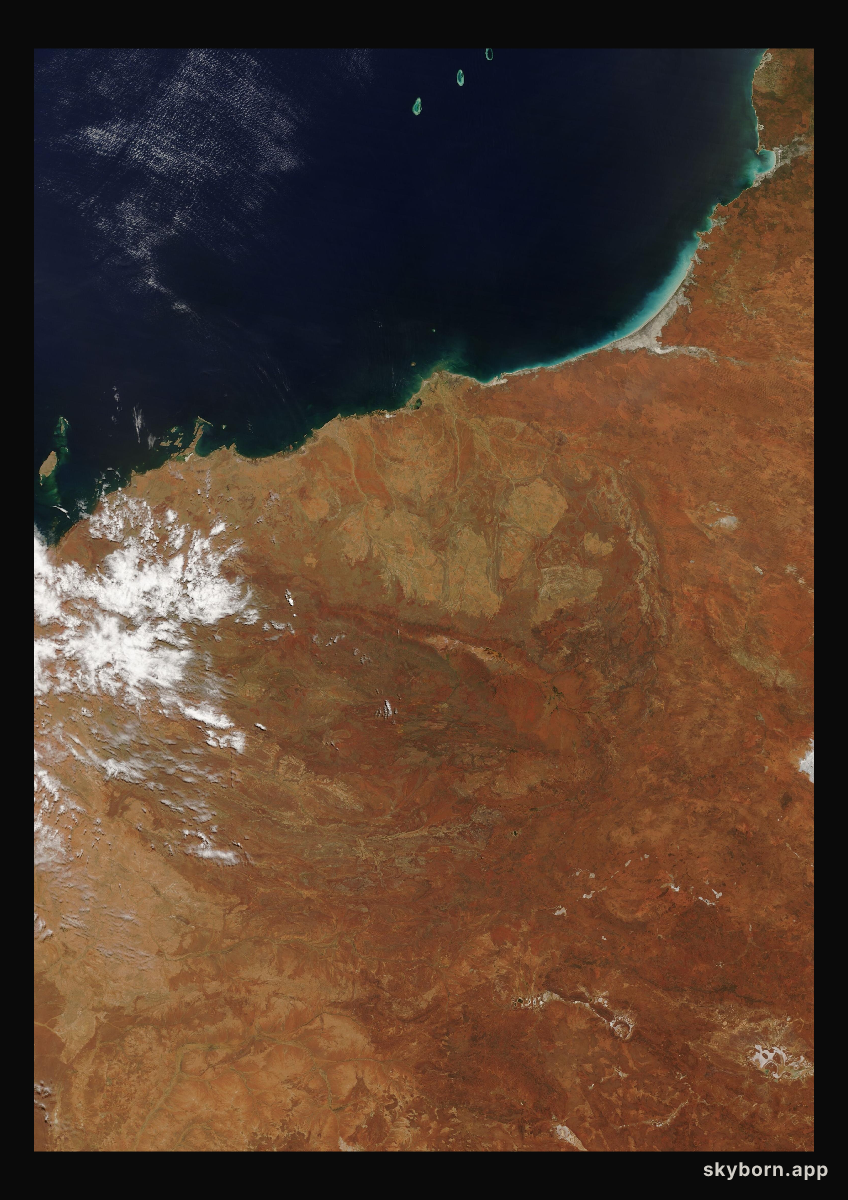 The Earth on 18 February 2016 · Pilbara, Western Australia