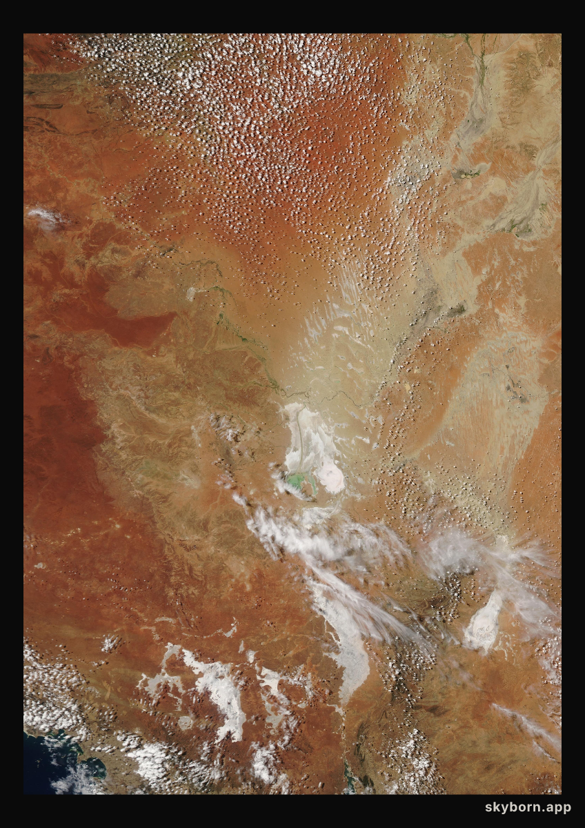 The Earth on 22 February 2016 · Lake Eyre, Australia