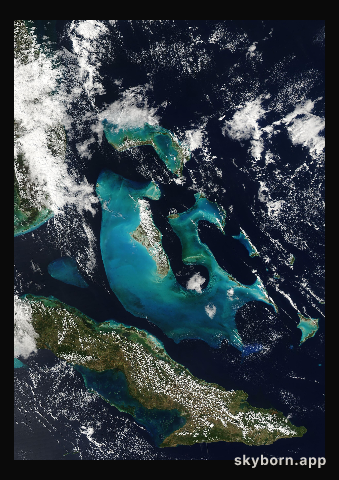 The Earth on 23 February 2016 · Bahamas
