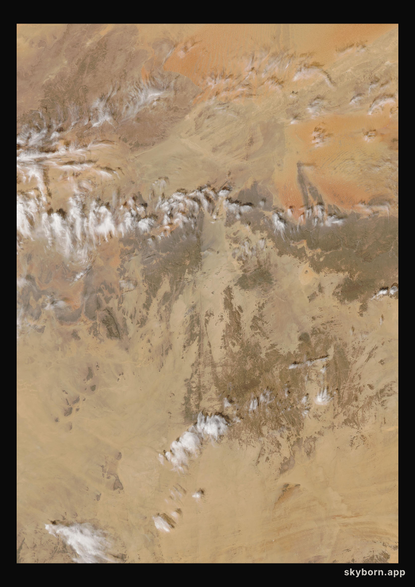 The Earth on 24 February 2016 · Sahara, Algeria