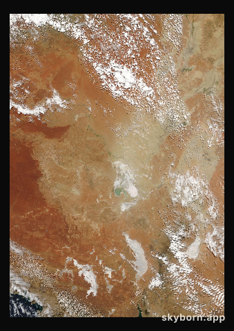 The Earth on 25 February 2016 · Lake Eyre, Australia