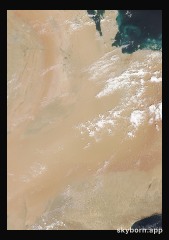 The Earth on 19 March 2016 · Empty Quarter, Arabia