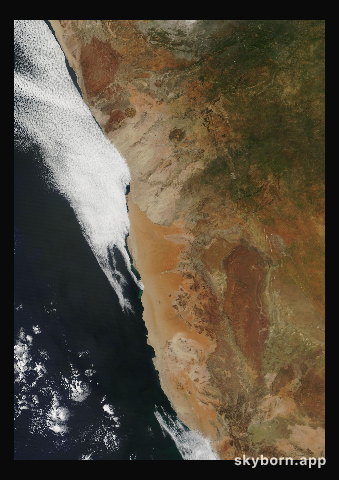 The Earth on 22 March 2016 · Namib Desert