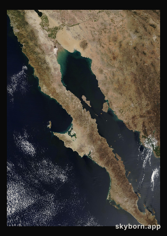 The Earth on 23 March 2016 · Baja California