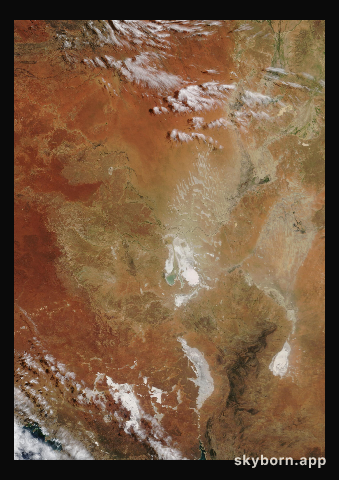 The Earth on 5 April 2016 · Lake Eyre, Australia