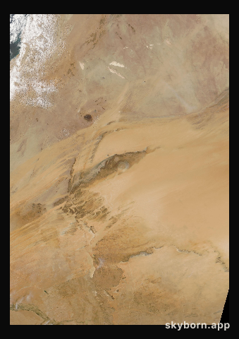 The Earth on 6 April 2016 · Eye of the Sahara, Mauritania