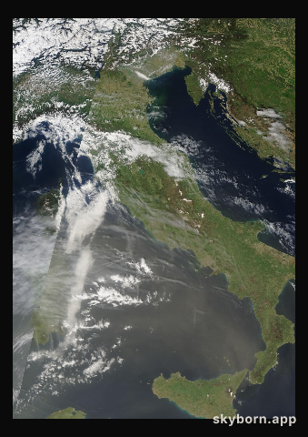The Earth on 12 April 2016 · Italy and the Adriatic
