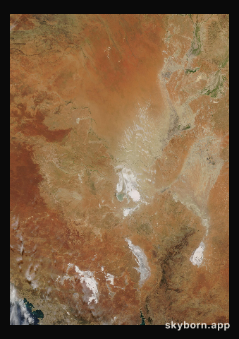 The Earth on 13 April 2016 · Lake Eyre, Australia