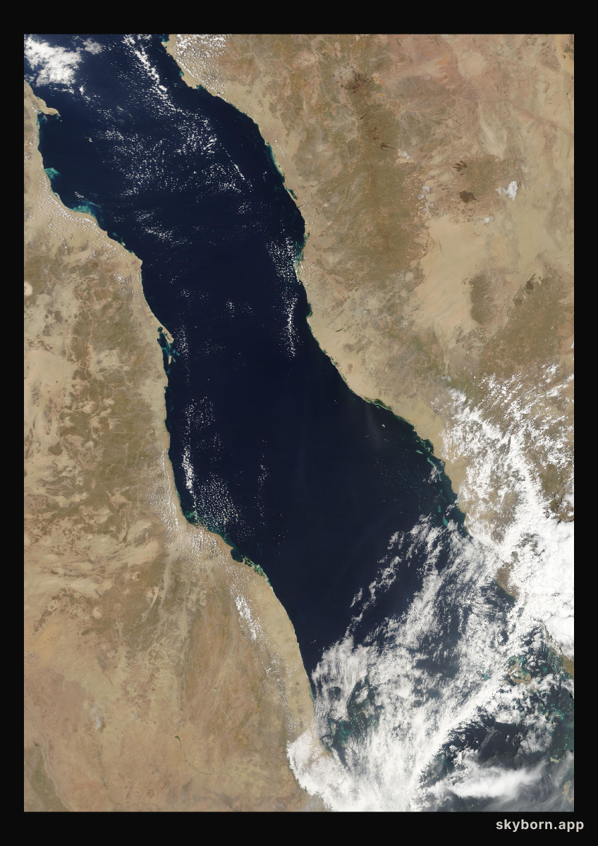The Earth on 14 April 2016 · Red Sea