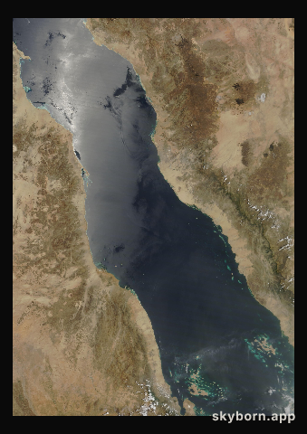 The Earth on 24 April 2016 · Red Sea