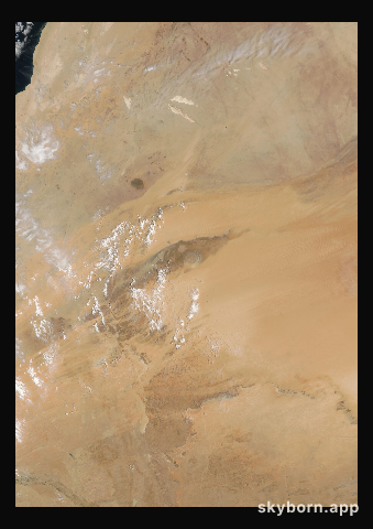 The Earth on 26 April 2016 · Eye of the Sahara, Mauritania
