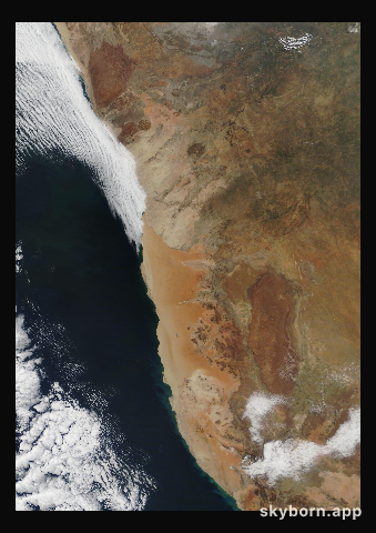 The Earth on 30 April 2016 · Namib Desert