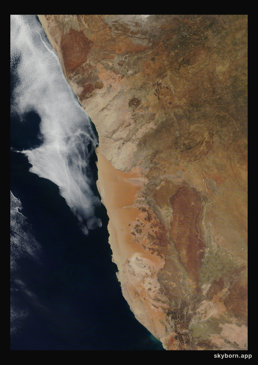 The Earth on 16 May 2016 · Namib Desert
