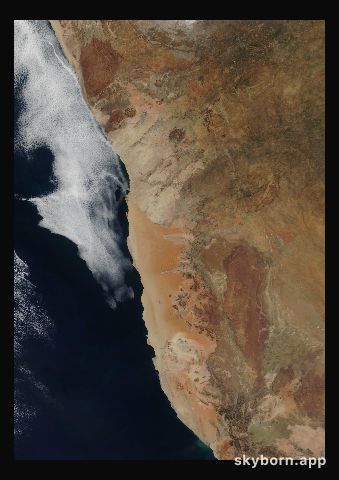 The Earth on 16 May 2016 · Namib Desert