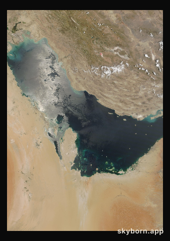The Earth on 18 May 2016 · Persian Gulf