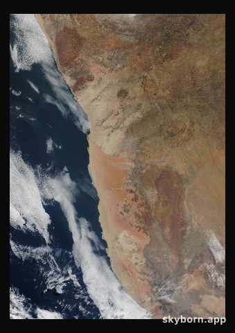 The Earth on 1 June 2016 · Namib Desert