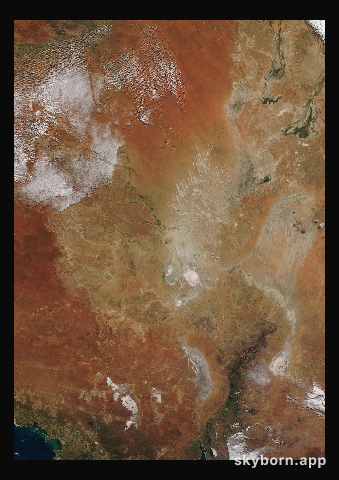 The Earth on 12 June 2016 · Lake Eyre, Australia