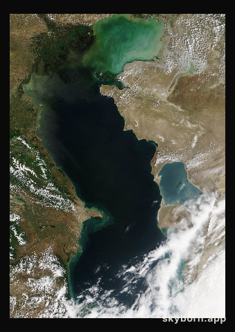The Earth on 13 June 2016 · Caspian Sea