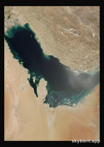 The Earth on 14 June 2016 · Persian Gulf