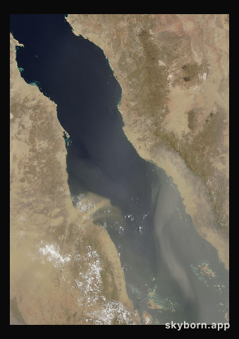 The Earth on 22 June 2016 · Red Sea