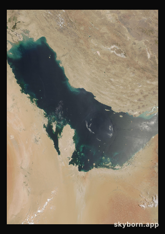The Earth on 23 June 2016 · Persian Gulf