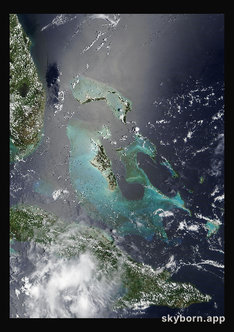 The Earth on 10 July 2016 · Bahamas